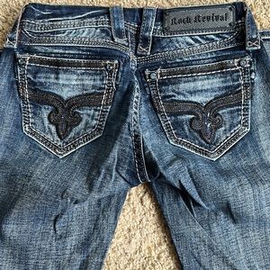 Rock Revival Doris Sequin, Skinny, low-rise, size 26